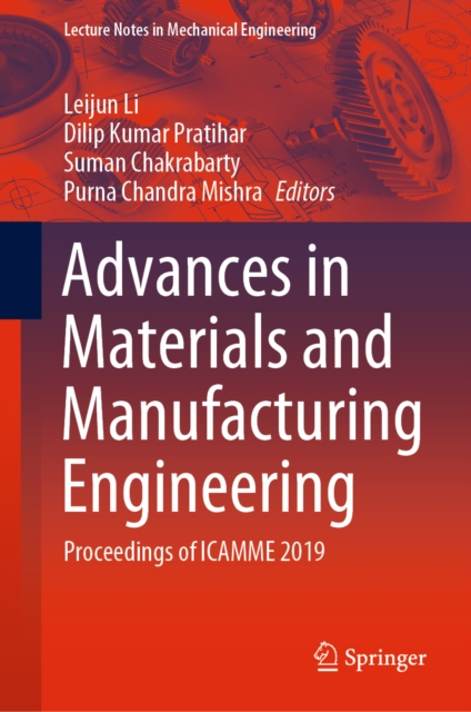Advances in Materials and Manufacturing Engineering : Proceedings of ICAMME 2019, EPUB eBook