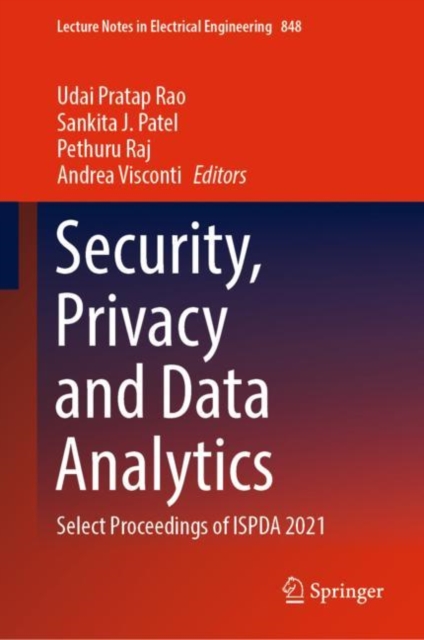 Security, Privacy and Data Analytics : Select Proceedings of ISPDA 2021, EPUB eBook