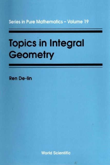 Topics In Integral Geometry, PDF eBook