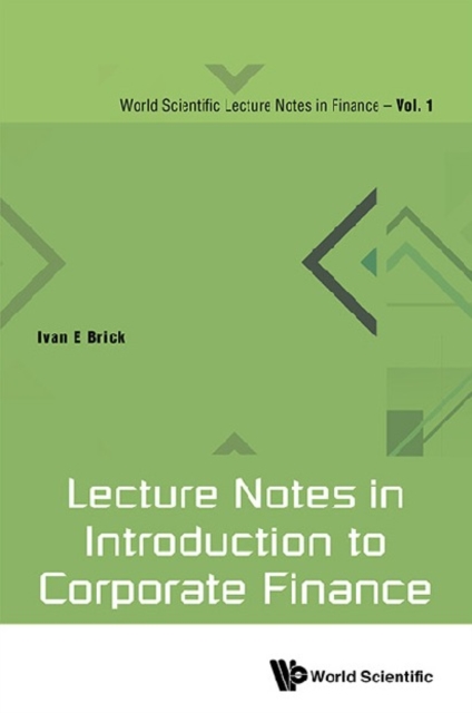 Lecture Notes In Introduction To Corporate Finance, EPUB eBook