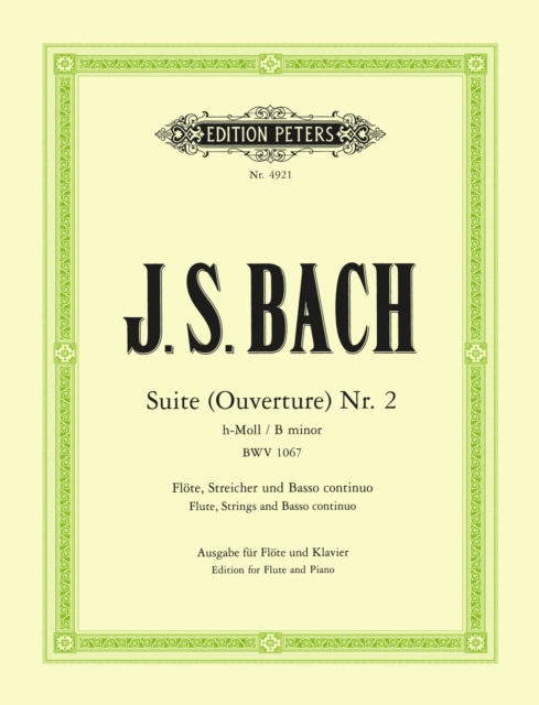 SUITE OVERTURE NO 2 B MINOR BWV 1067, Paperback Book