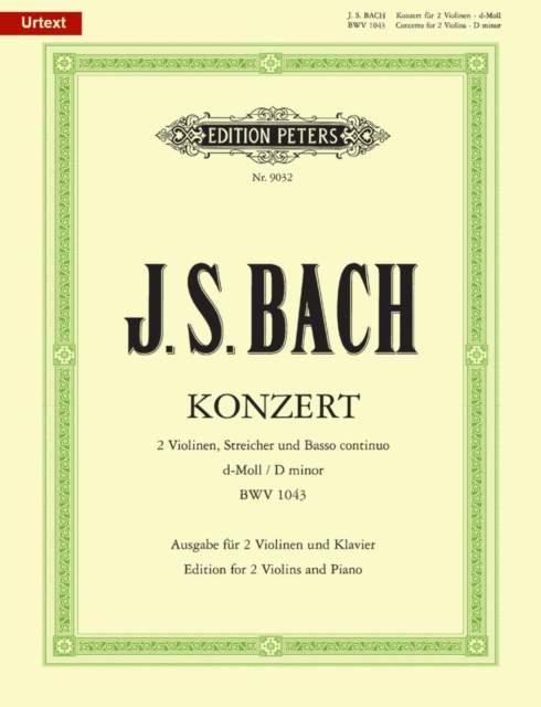 CONCERTO FOR 2 VIOLINS IN D MIN BWV1043,  Book