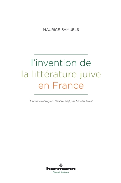 L'invention de la litterature juive en France, PDF eBook