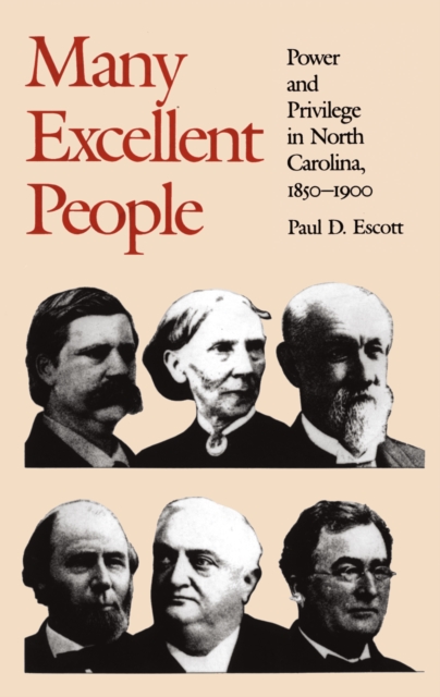 Many Excellent People : Power and Privilege in North Carolina, 1850-1900, PDF eBook